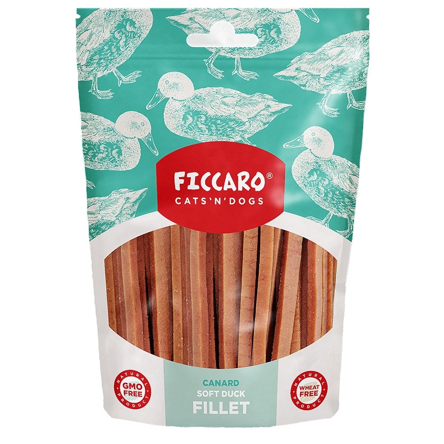 FICCARO Hundesnack And Soft Fillet - bløde andefileter 100 g